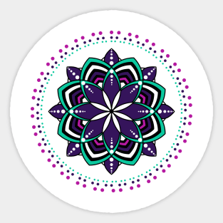 Cosmic Mandalas Kaleidoscope Sticker